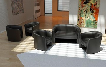 Офисный диван 2-местный Крон, экокожа в Коврове - предосмотр 1